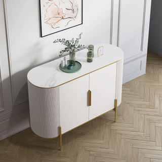 abigail fluted sideboard stone top