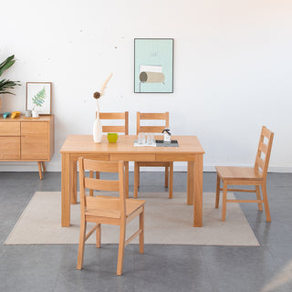 anto nordic dining table solid oak wood design