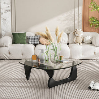 berga glass coffee table
