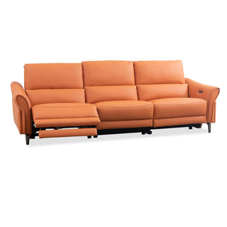 brown 4 seater adjustable sofa janet