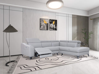 calla l shape leather sofa