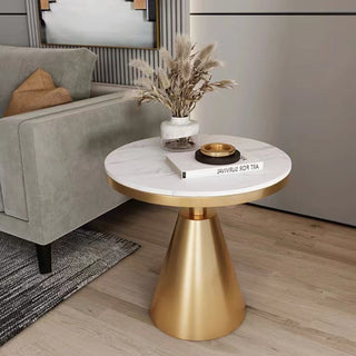 fiorella side lamp table gold base