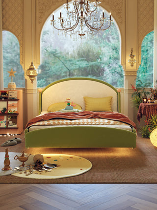 kids bed with storage poli