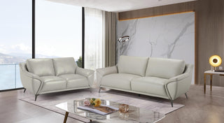 luxury light grey leather sofa gina