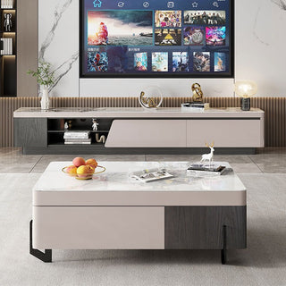 mallo lift coffee table sintered stone set