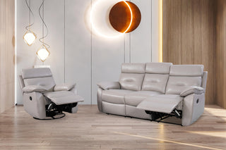 manual recliner sofa stacy grey