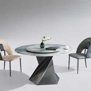 mateo sintered stone round dining table