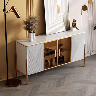 modern cortez sideboard rounded stone top