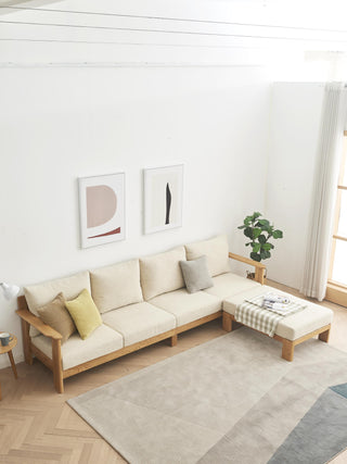 natural oak elm modular sofa