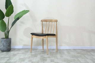 oak wood carlos mid century dining seating