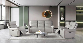 power recliner leather sofa devin