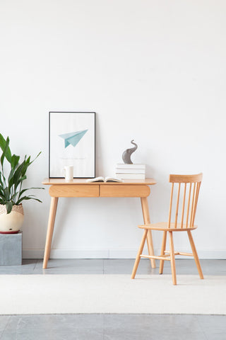 roberto small desk for study oak wood design