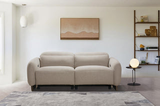 stain resistant creme fabric recliner paxton