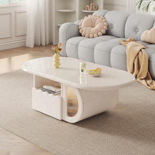 taya white gloss coffee table