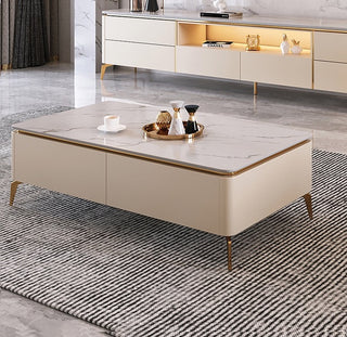 zenith rectangle coffee table living room setting