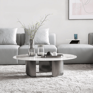 contemporary round coffee table jovan